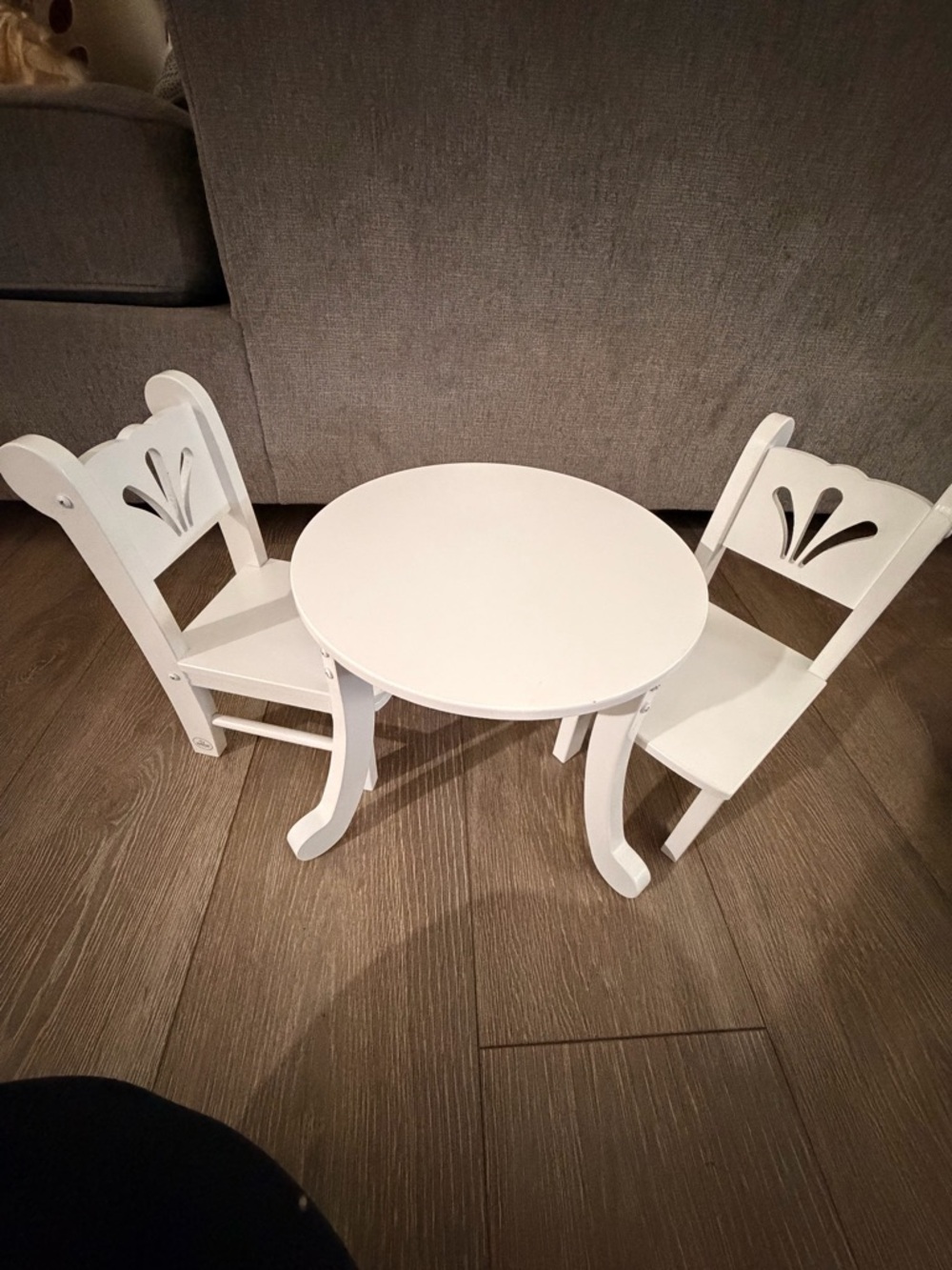 White American Girl Wooden Table and Chairs Set (dolls)